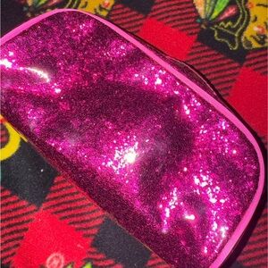 Pink Glitter Cosmetic Bag